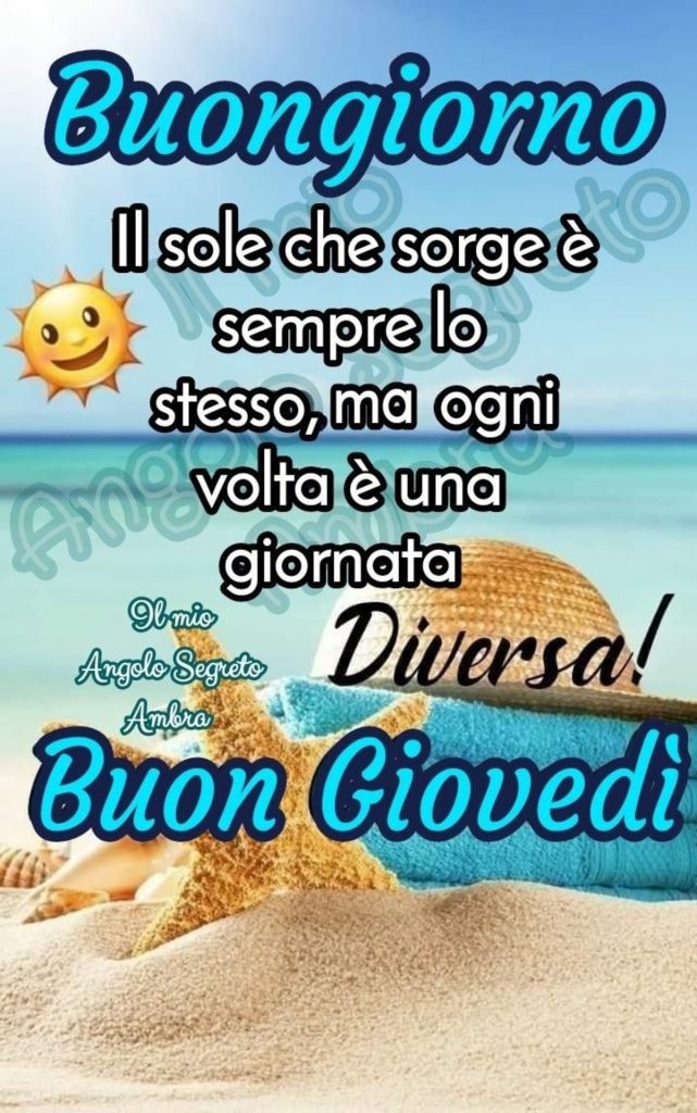 buon giovedì nuove