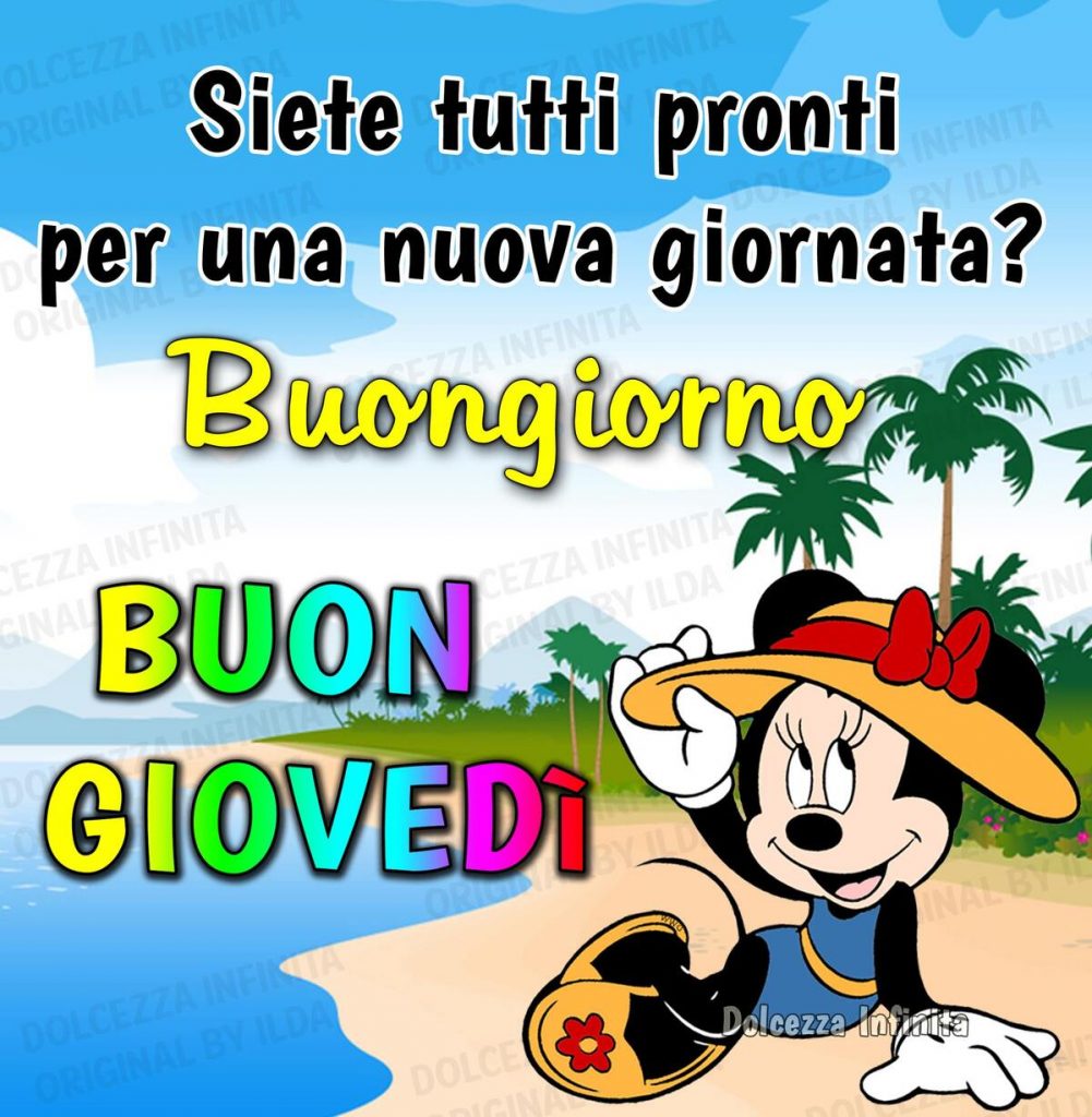 Siete tutti pronti per una nuova giornata? Buongiorno BUON GIOVEDÌ