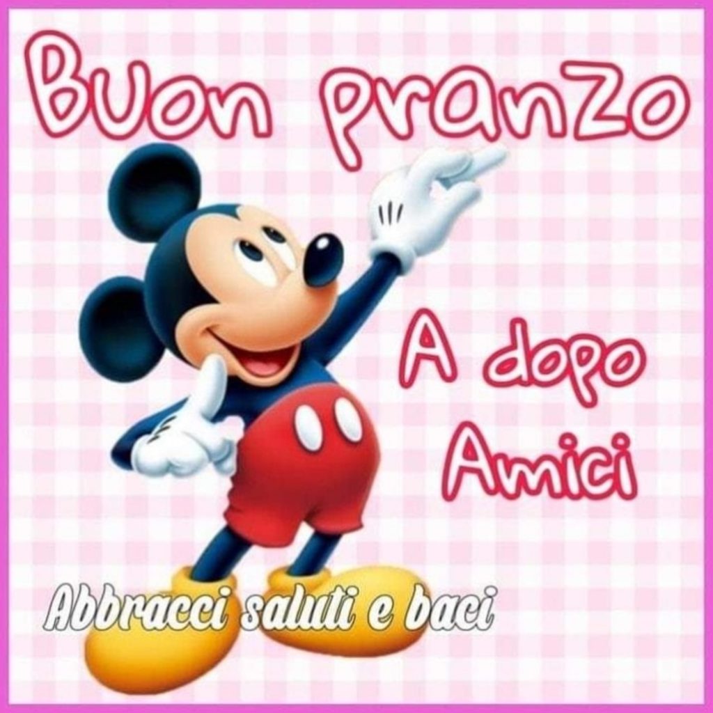 Buon pranzo, a dopo amici ! - Topolino