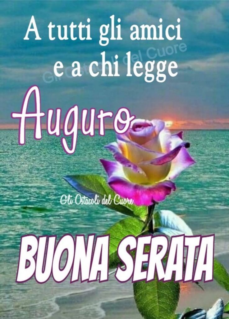 A tutti gli amici e a chi legge auguro BUONA SERATA