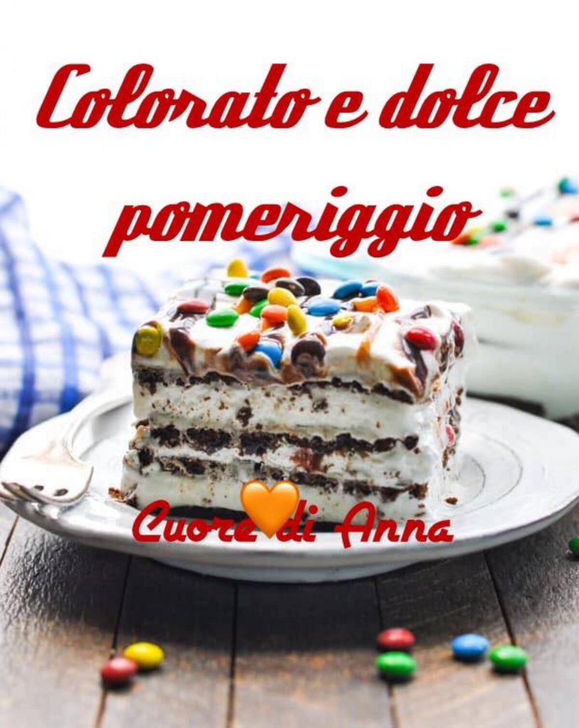 Colorato e dolce pomeriggio