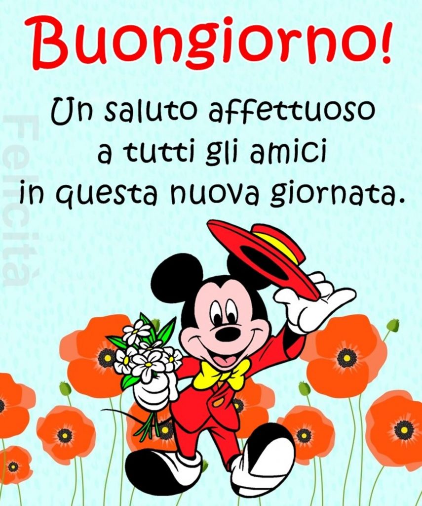 Buongiorno! Un saluto affettuoso a tutti gli amici in questa nuova giornata.