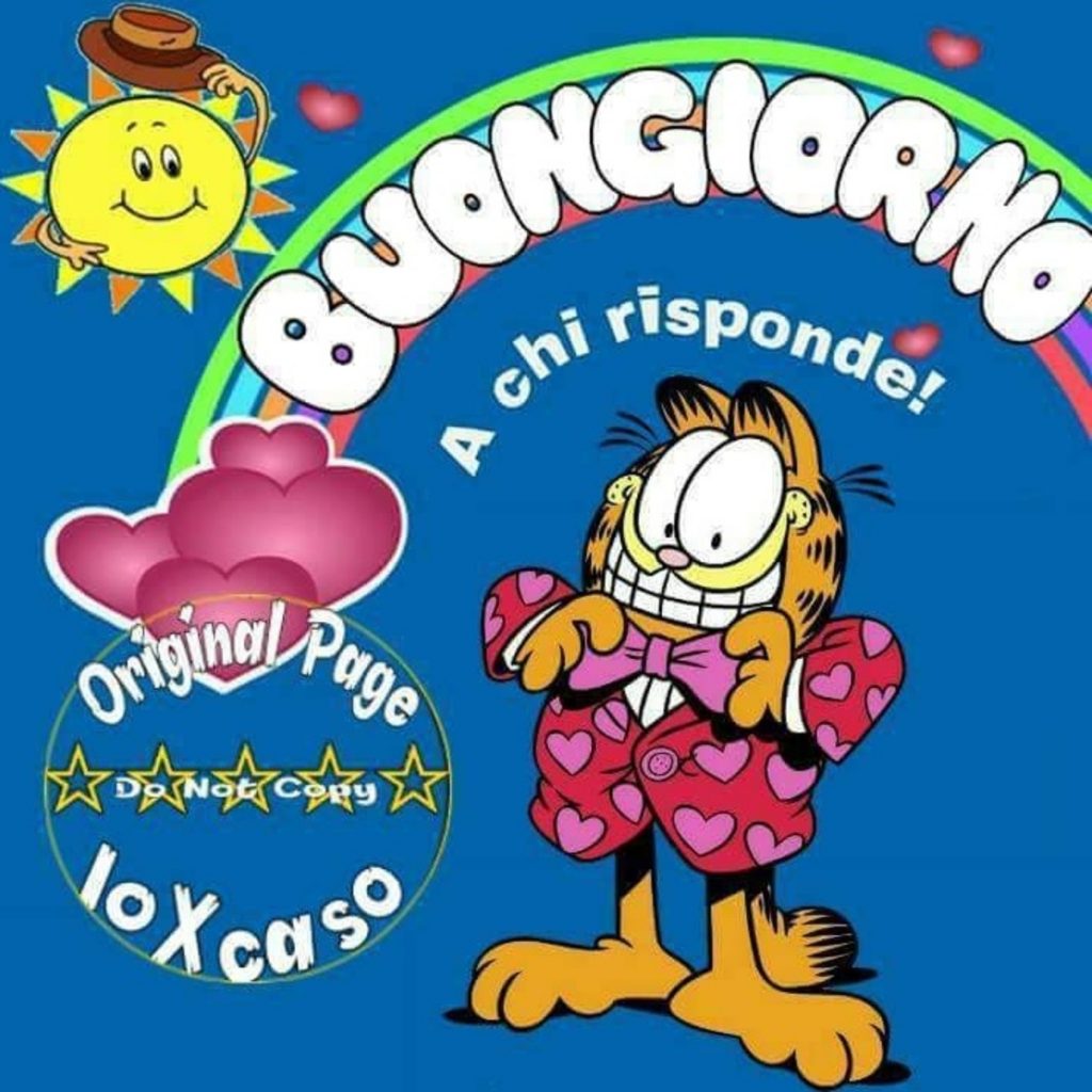 Buongiorno a chi risponde! - Gatto Garfield
