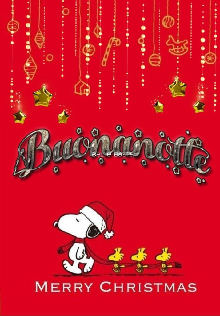 Buonanotte, Merry Christmas - Snoopy