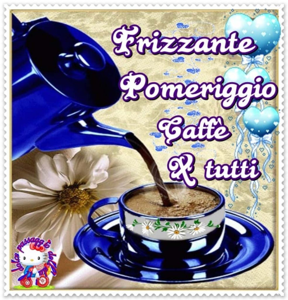 Frizzante pomeriggio, caffè per tutti !