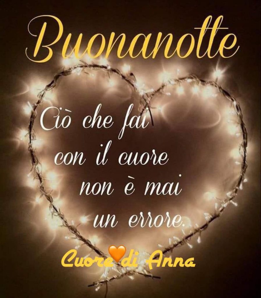 buonanotte cuore di Anna