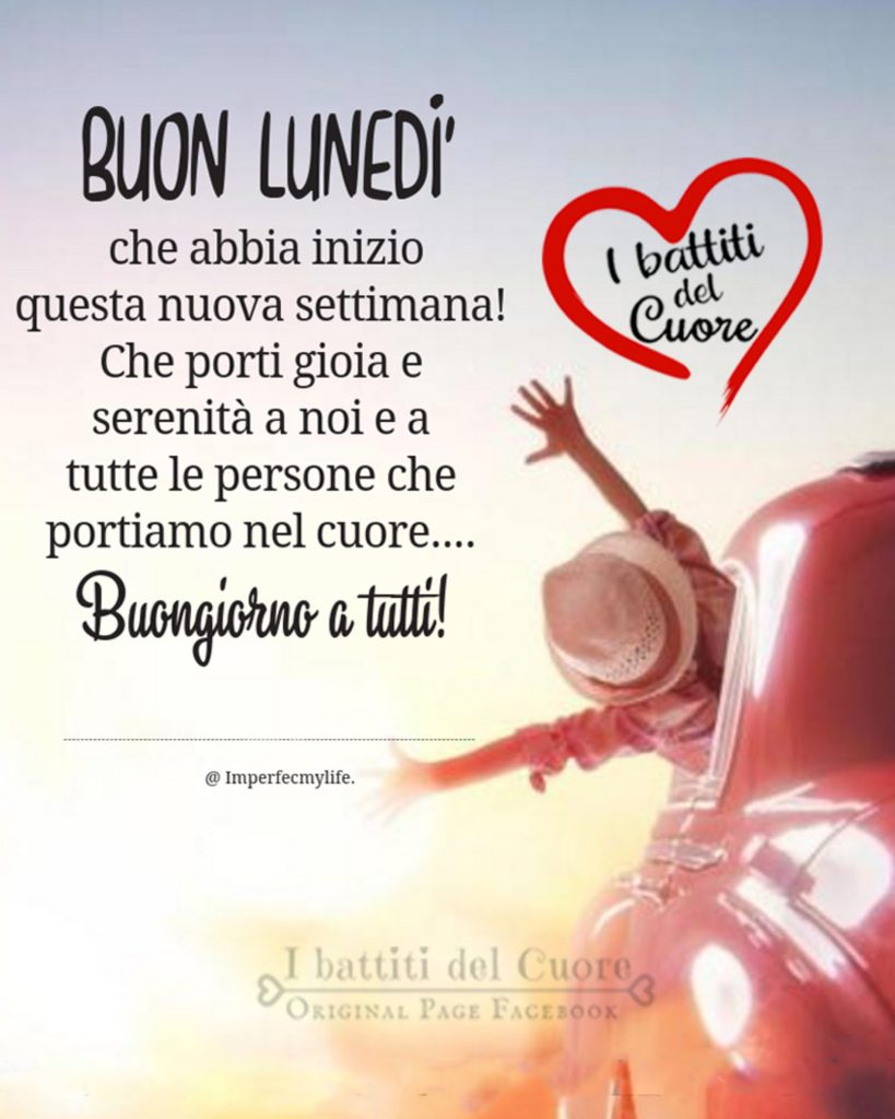 ... Che abbia inizio questa nuova settimana! Che porti gioia e serenità a noi e a tutte le persone che portiamo nel cuore... Buongiorno a tutti!