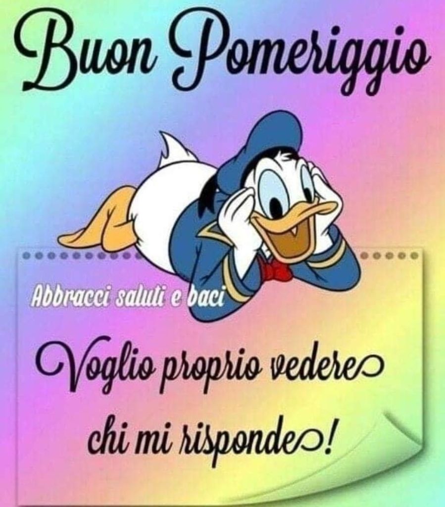 Voglio proprio vedere chi mi risponde! Buon Pomeriggio (Paperino)