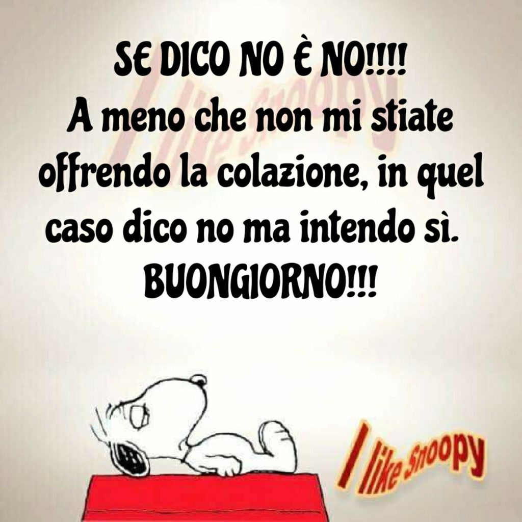 buongiorno Snoopy